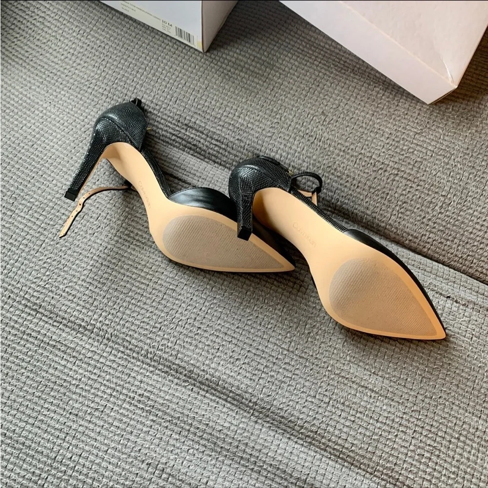 Calvin Klein Brandy T-Strap Leather Stiletto - Picture 4 of 10